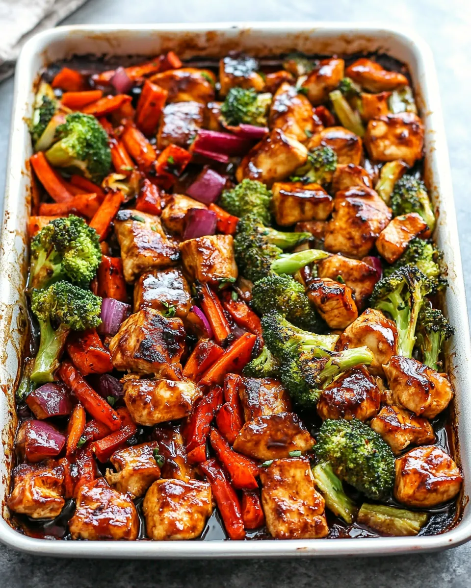 Easy Sheet Pan Teriyaki Chicken With Vegetables photo