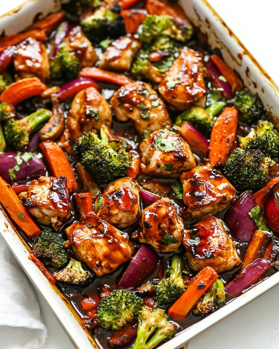 Delicious Sheet Pan Teriyaki Chicken With Vegetables image