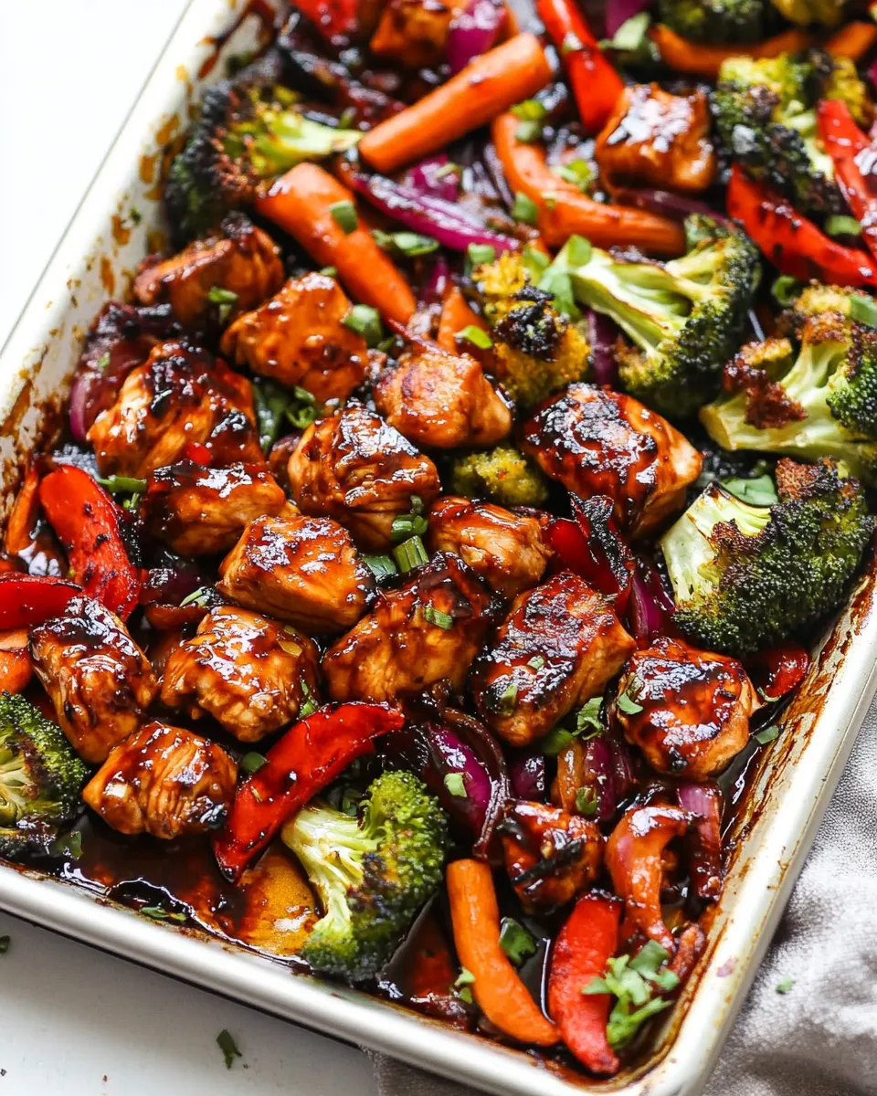 Quick Sheet Pan Teriyaki Chicken With Vegetables dish photo