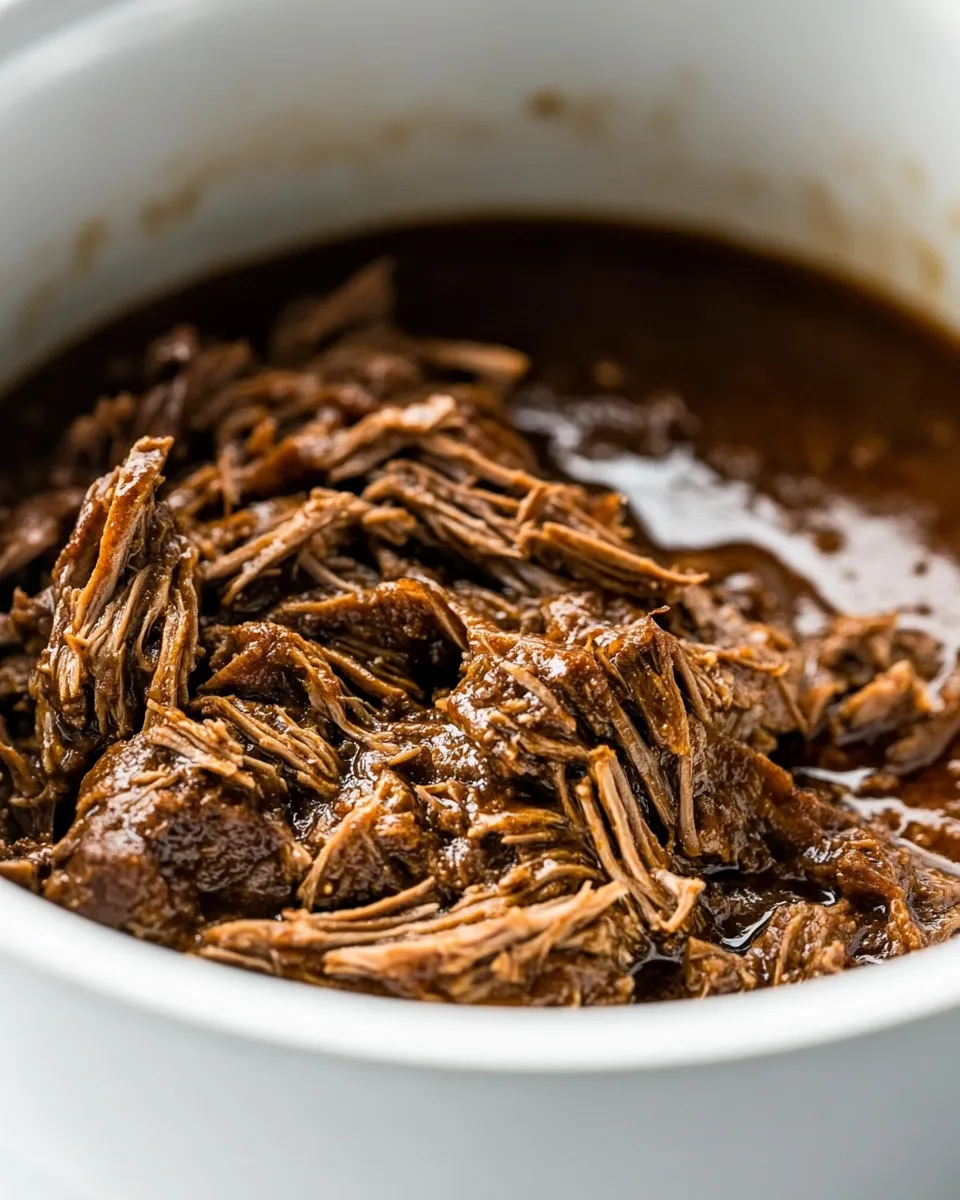Homemade Shredded Beef in the Crock Pot photo