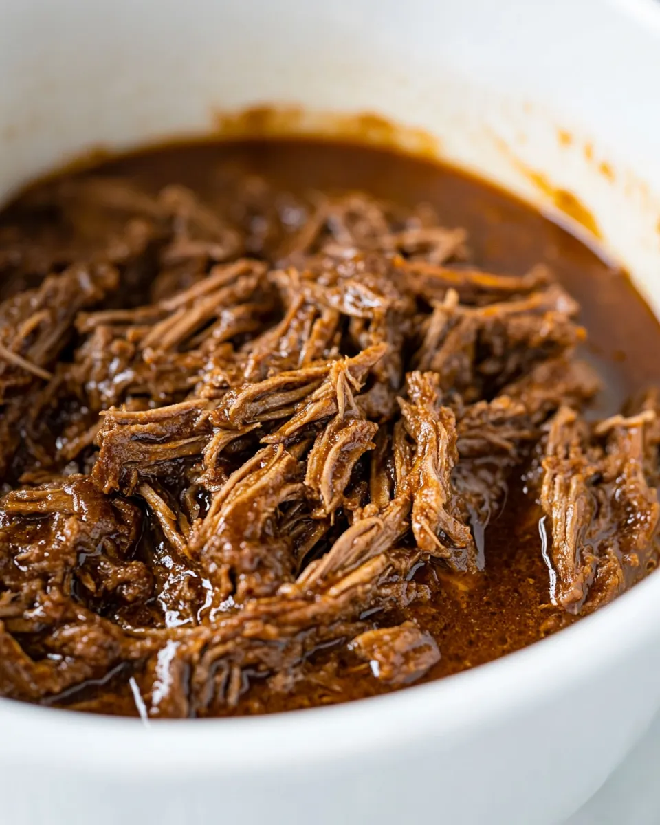 Easy Shredded Beef in the Crock Pot recipe photo