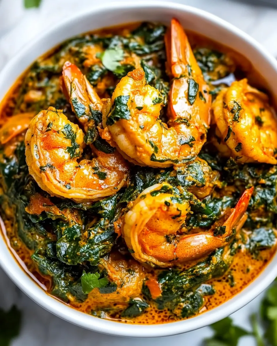 Easy Shrimp Saag recipe photo
