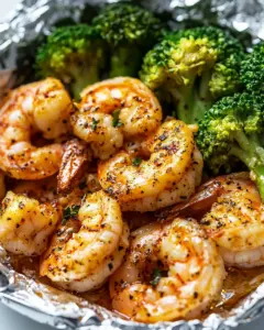 Easy Shrimp and Broccoli Foil Packs photo