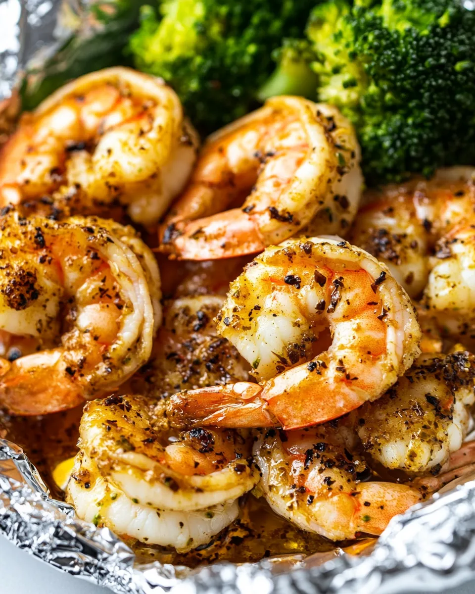 Healthy Shrimp and Broccoli Foil Packs recipe photo