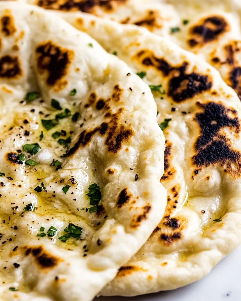 Classic Simple Garlic Naan Recipe (Traditional Indian Bread) image