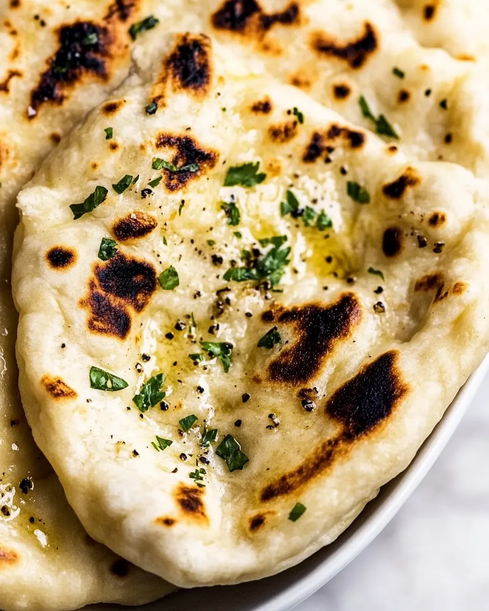 Delicious Simple Garlic Naan Recipe (Traditional Indian Bread) recipe photo