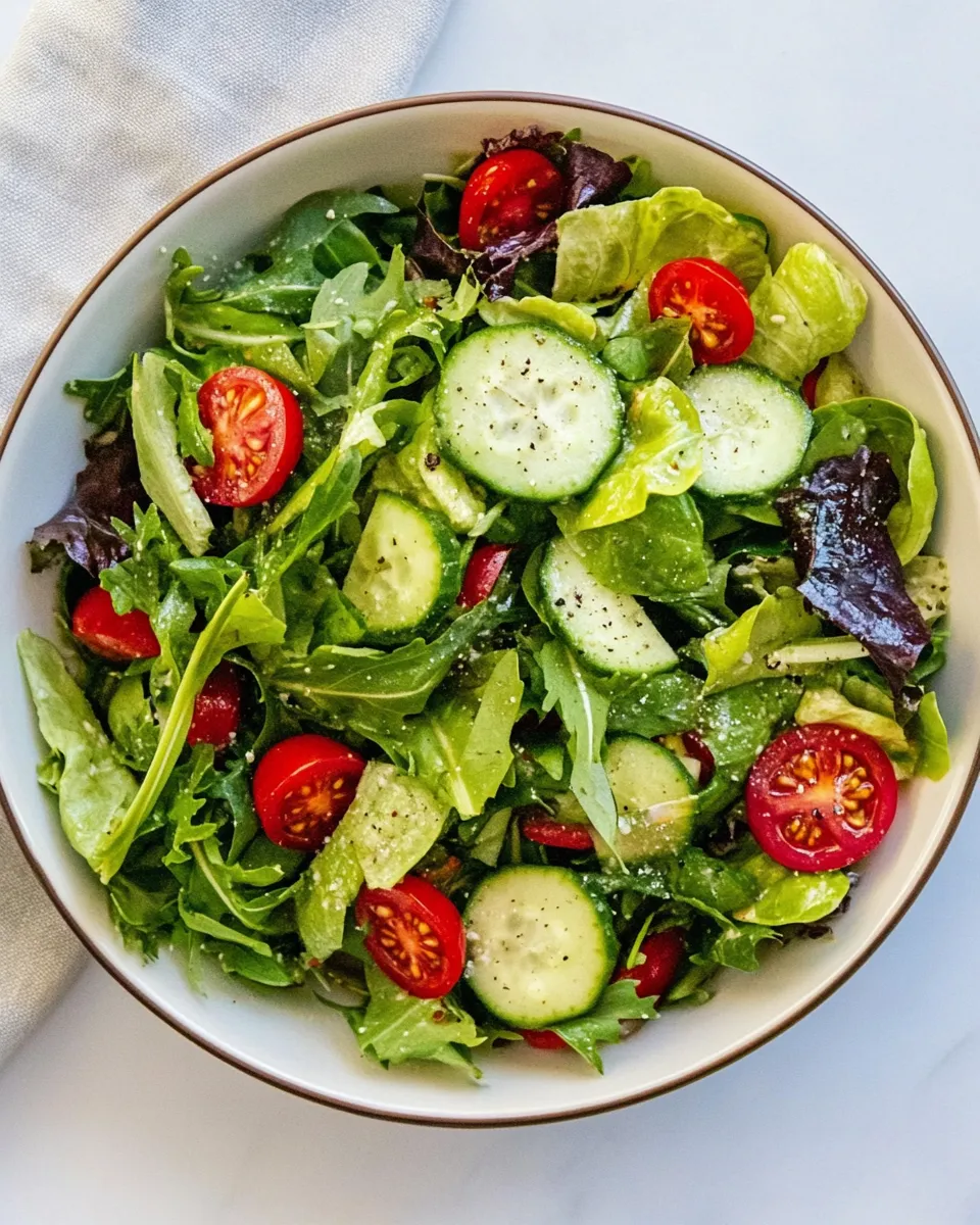 Healthy Simple Green Salad image