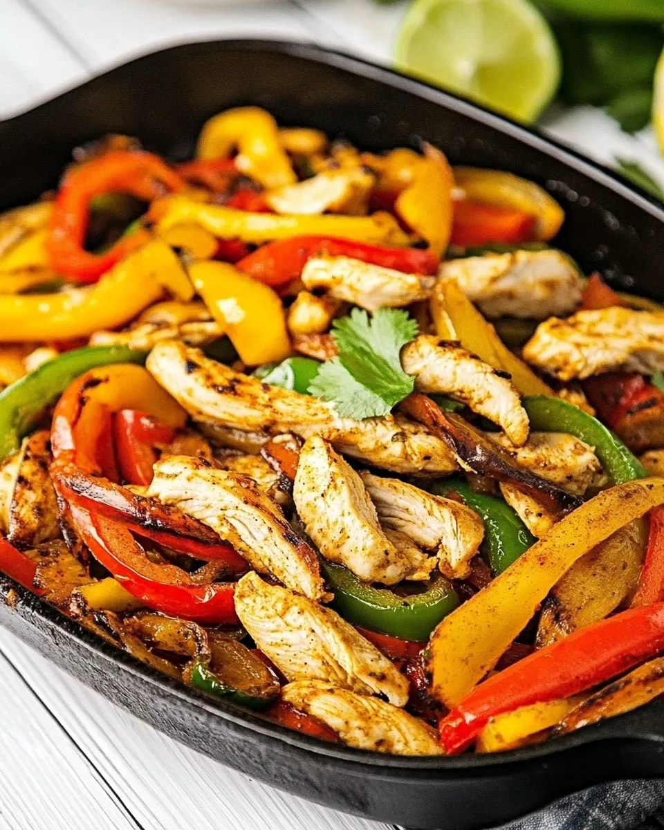 Homemade Skillet Chicken Fajitas photo