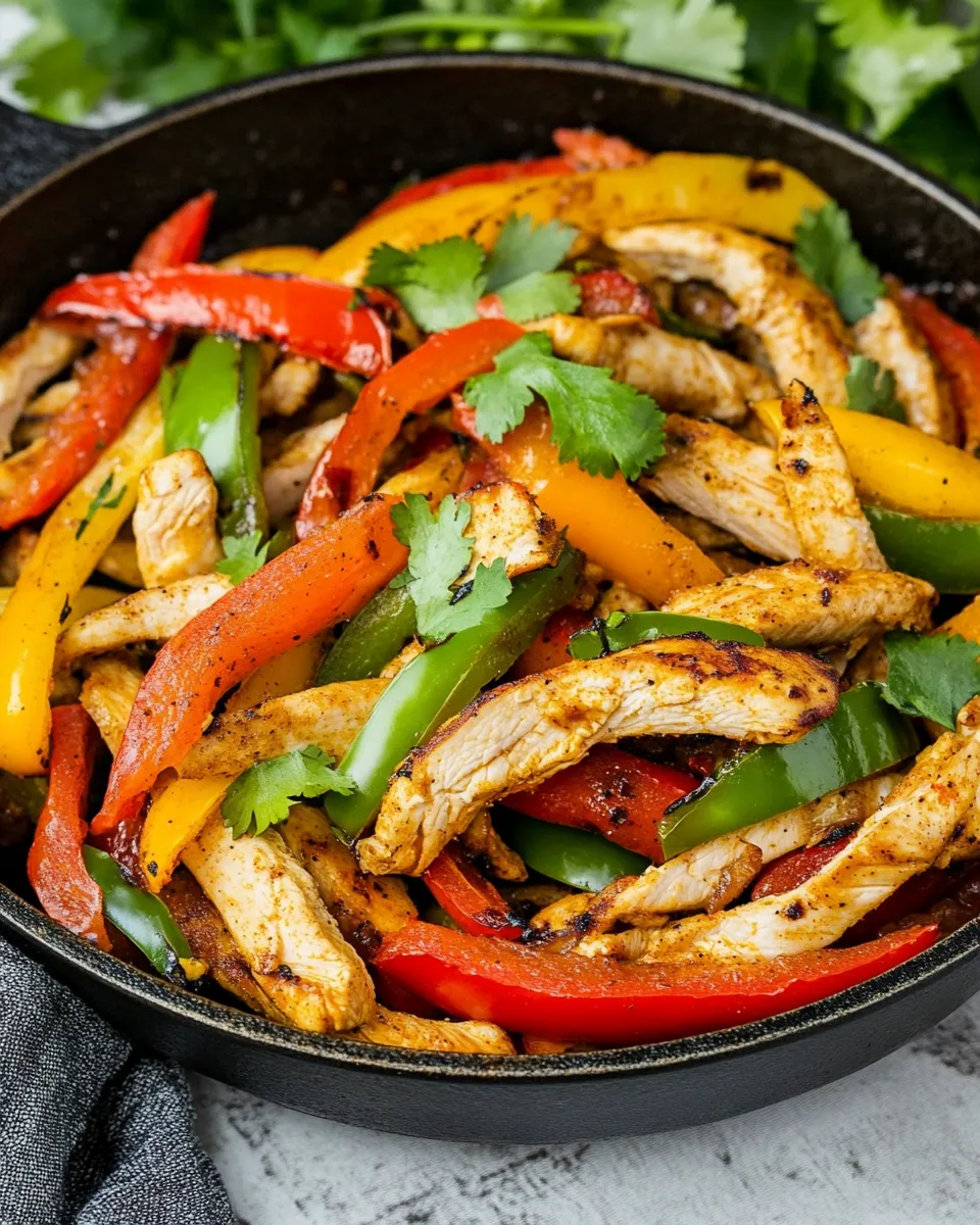 Classic Skillet Chicken Fajitas image