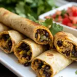 Homemade Skinny Black Bean Flautas photo