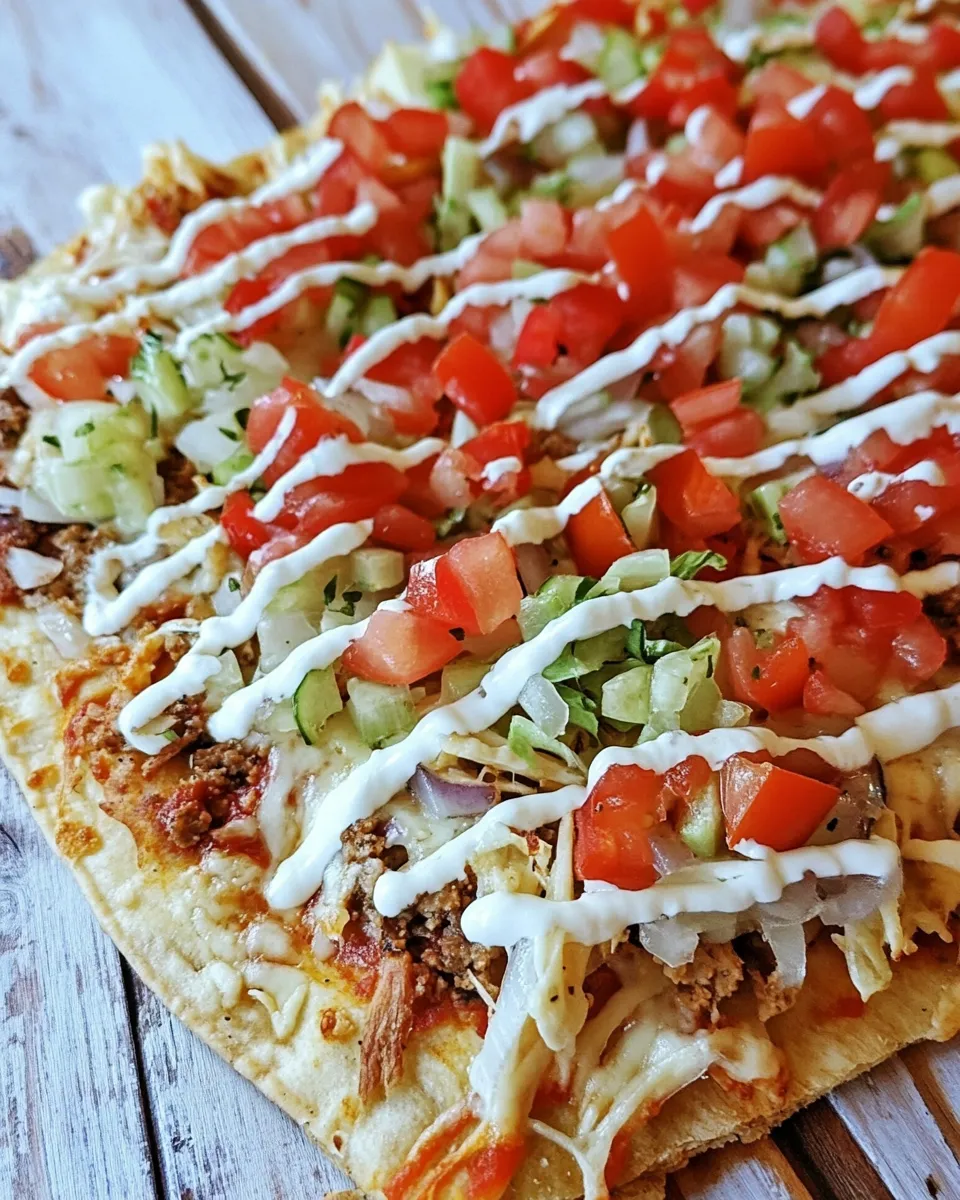 Easy Skinny Taco Pizza photo