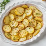 Homemade Sliced Potatoes In Oven photo