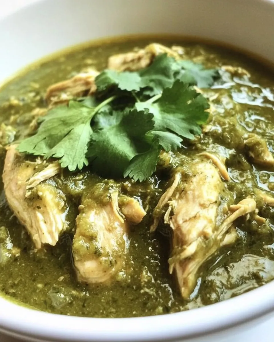 Classic Slow Cooker Chicken Chile Verde image