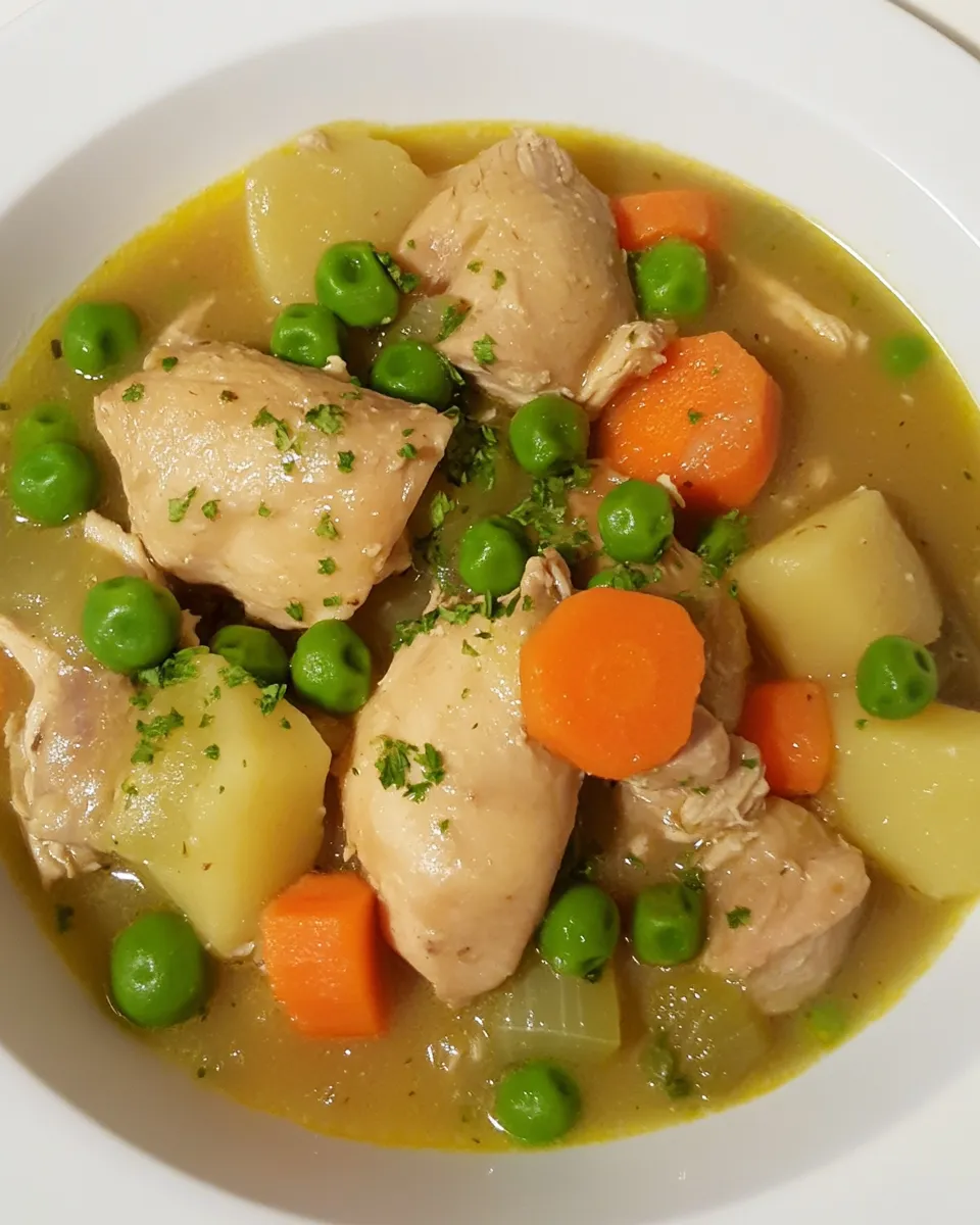 Homemade Slow Cooker Chicken Stew photo