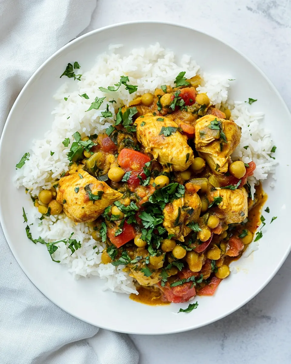 Classic Slow Cooker Chicken and Chick Pea Tagine image