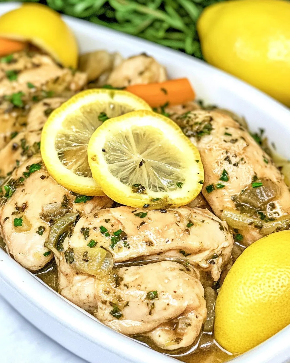 Easy Slow Cooker Lemon Chicken photo