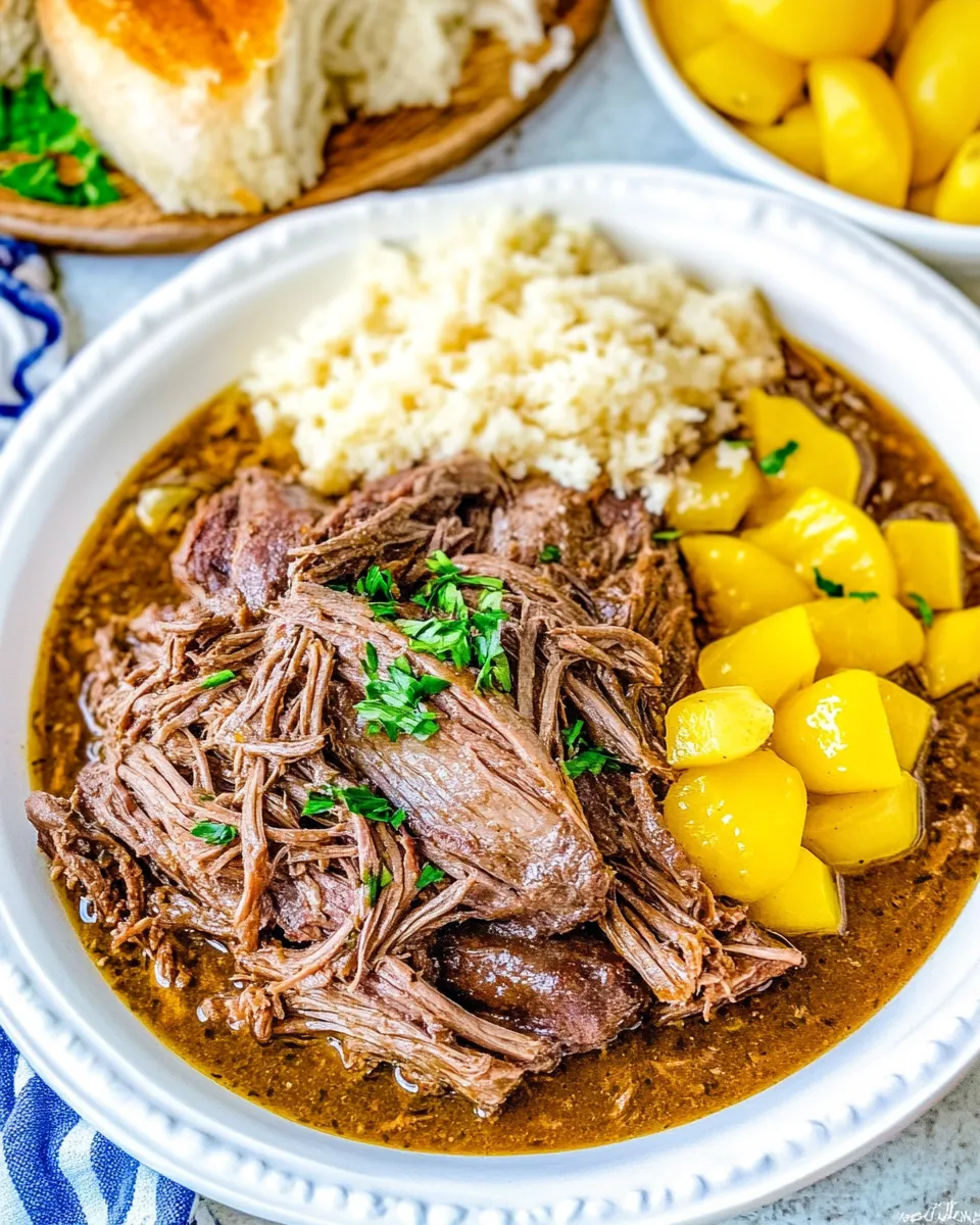 Classic Slow Cooker Mississippi Pot Roast image
