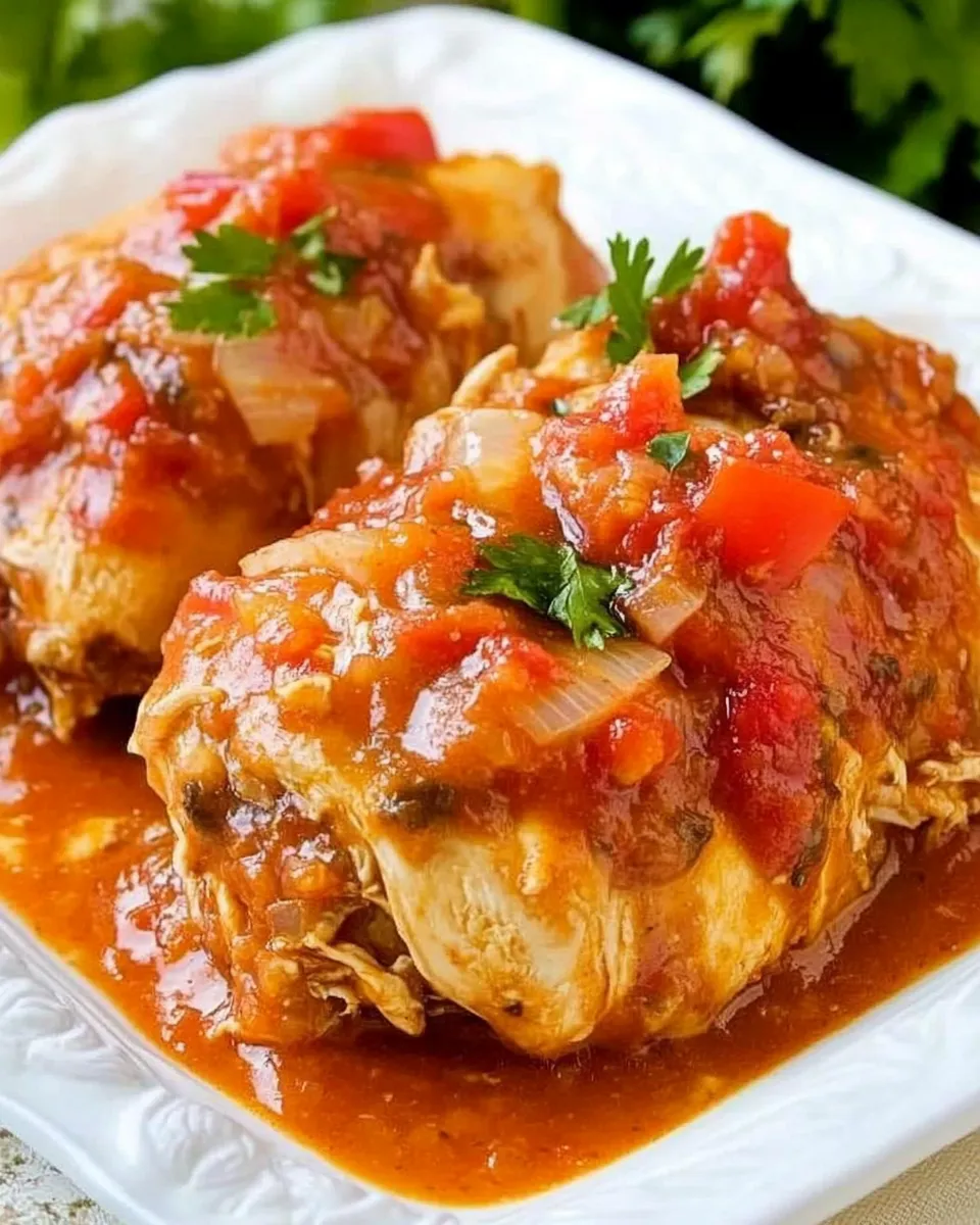 Homemade Slow Cooker Salsa Chicken recipe photo