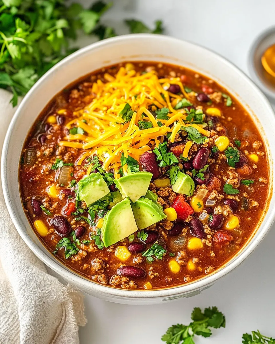 Homemade Slow Cooker Taco Soup photo