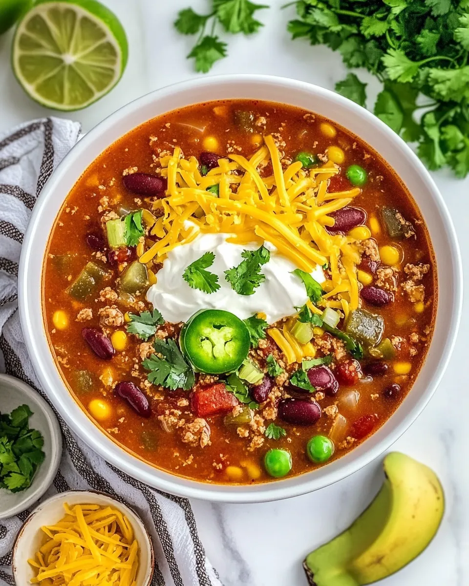 Classic Slow Cooker Taco Soup image