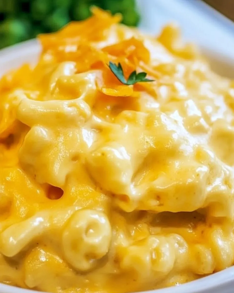 Delicious Slow Cooker Ultra Creamy Mac and Cheese shot