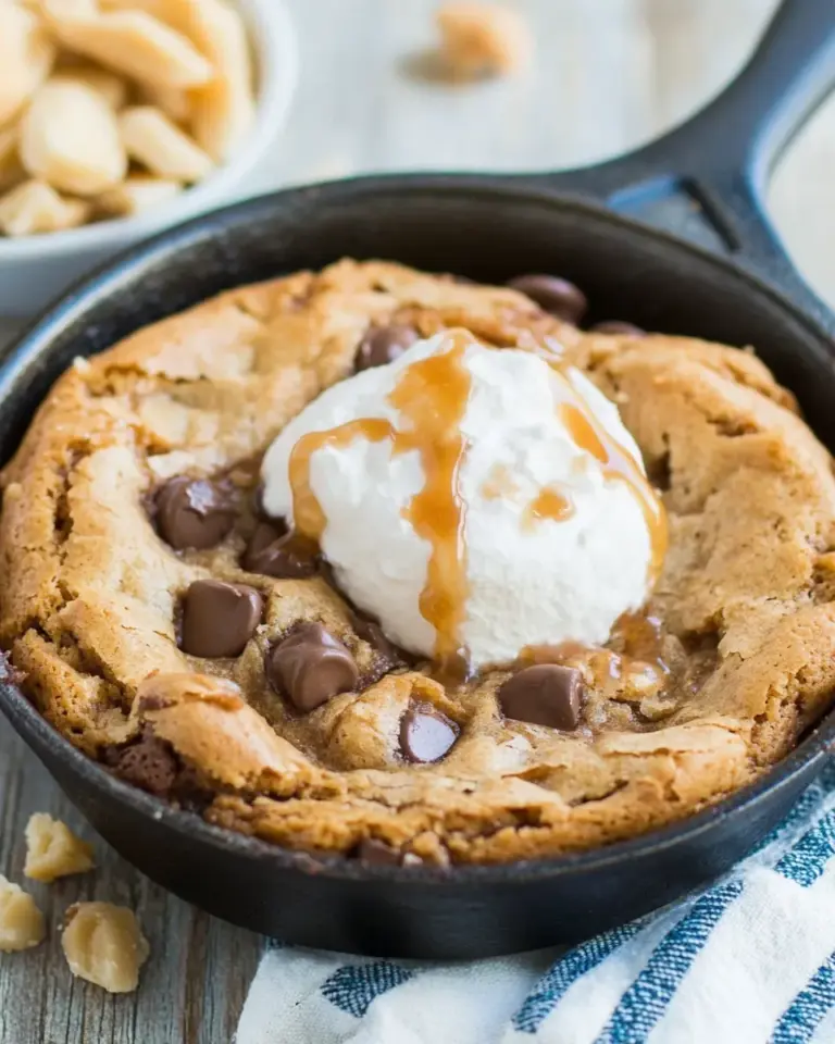 Easy Small Batch Skillet Blondie for two photo