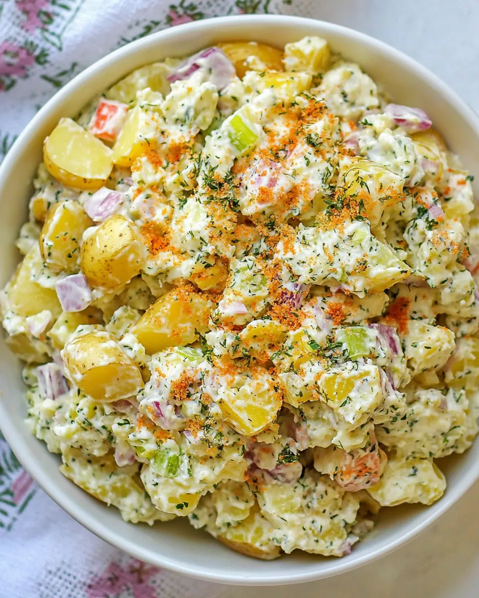Delicious Smashed Potato Salad Recipe image