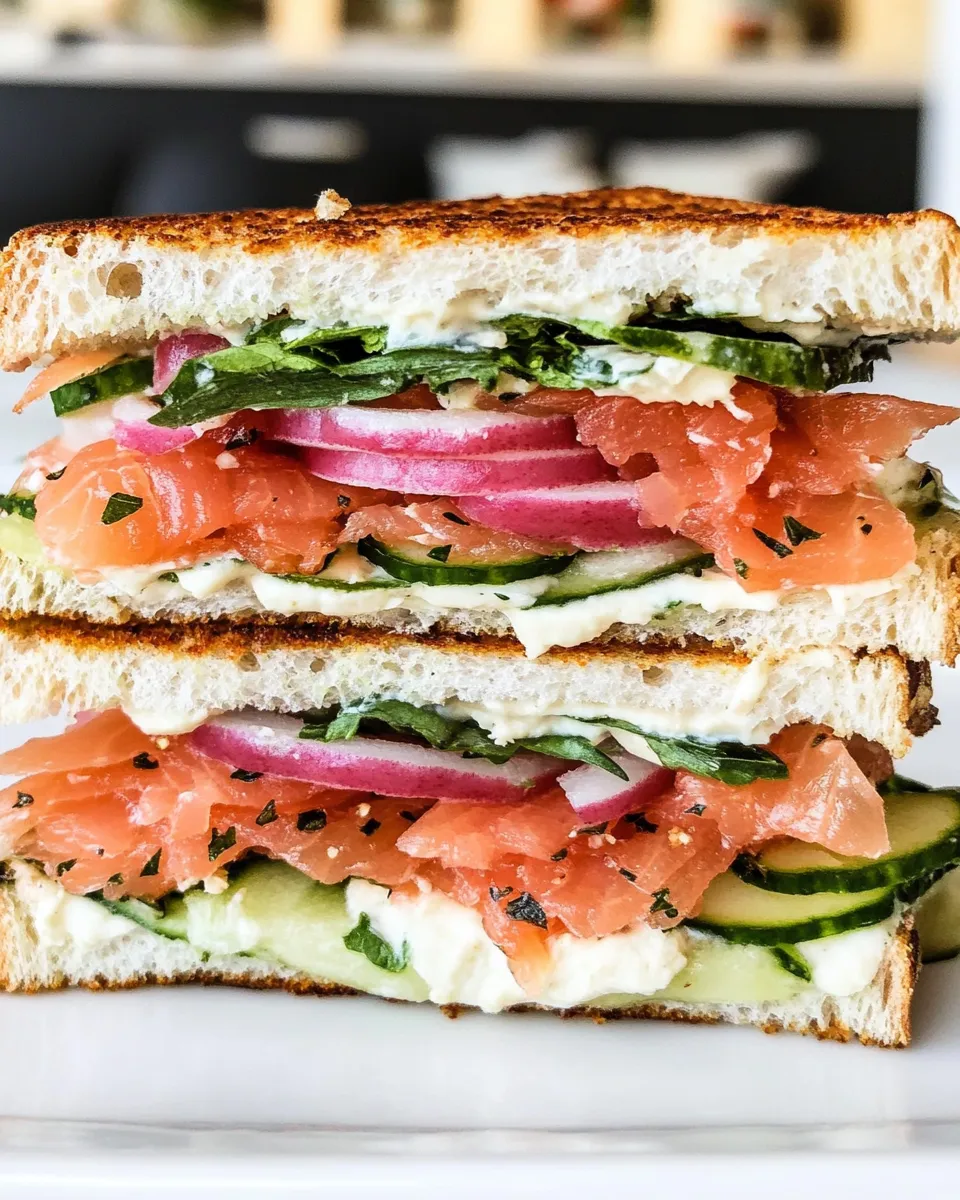 Classic Smoked Salmon Sandwich image