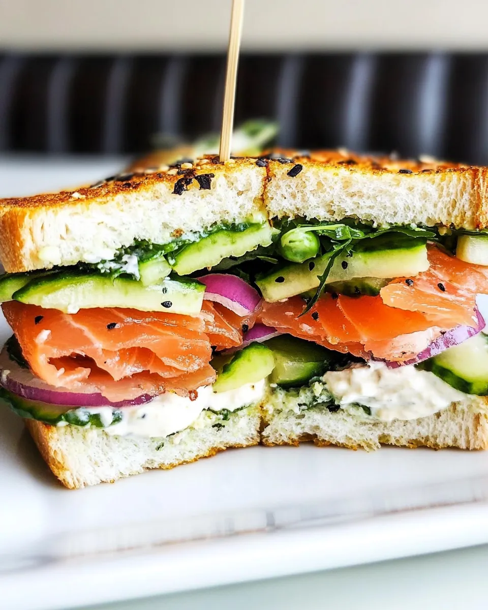 Easy Smoked Salmon Sandwich recipe photo