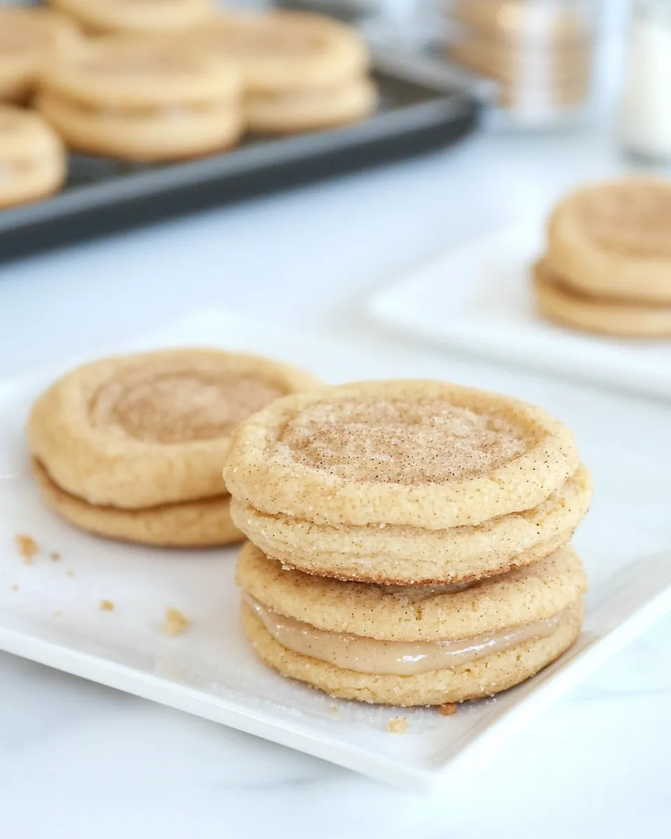 Homemade Snickerdoodle Biscoff Sandwich Cookies photo