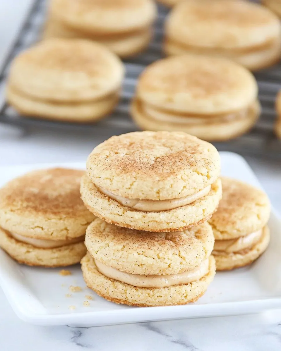 Easy Snickerdoodle Biscoff Sandwich Cookies recipe photo