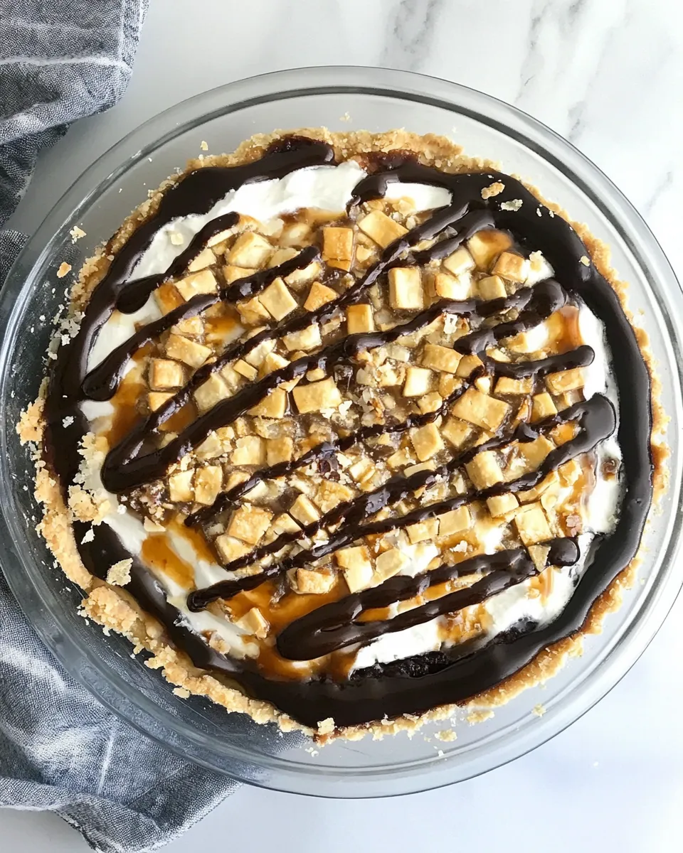 Homemade Snickers Bar Pie photo