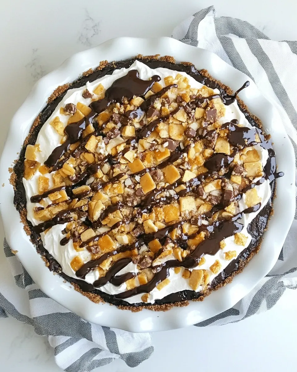 Classic Snickers Bar Pie image