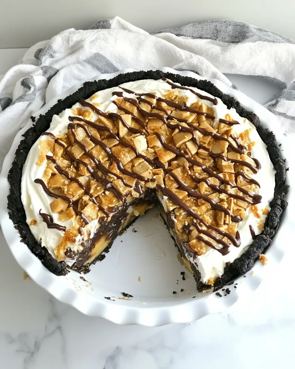 Easy Snickers Bar Pie recipe photo
