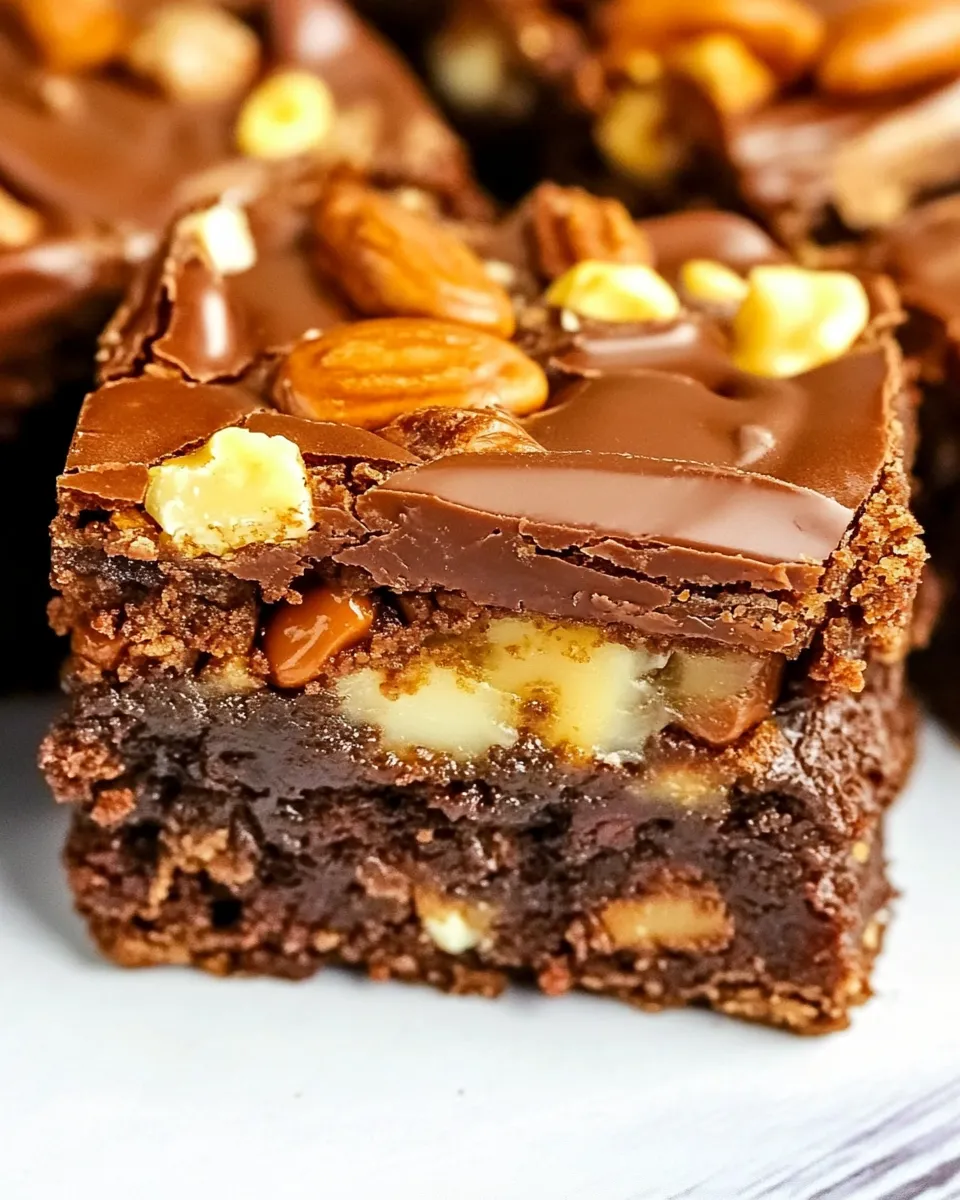 Delicious Snickers Brownies (ChocoSmash Bar Copycat) recipe photo