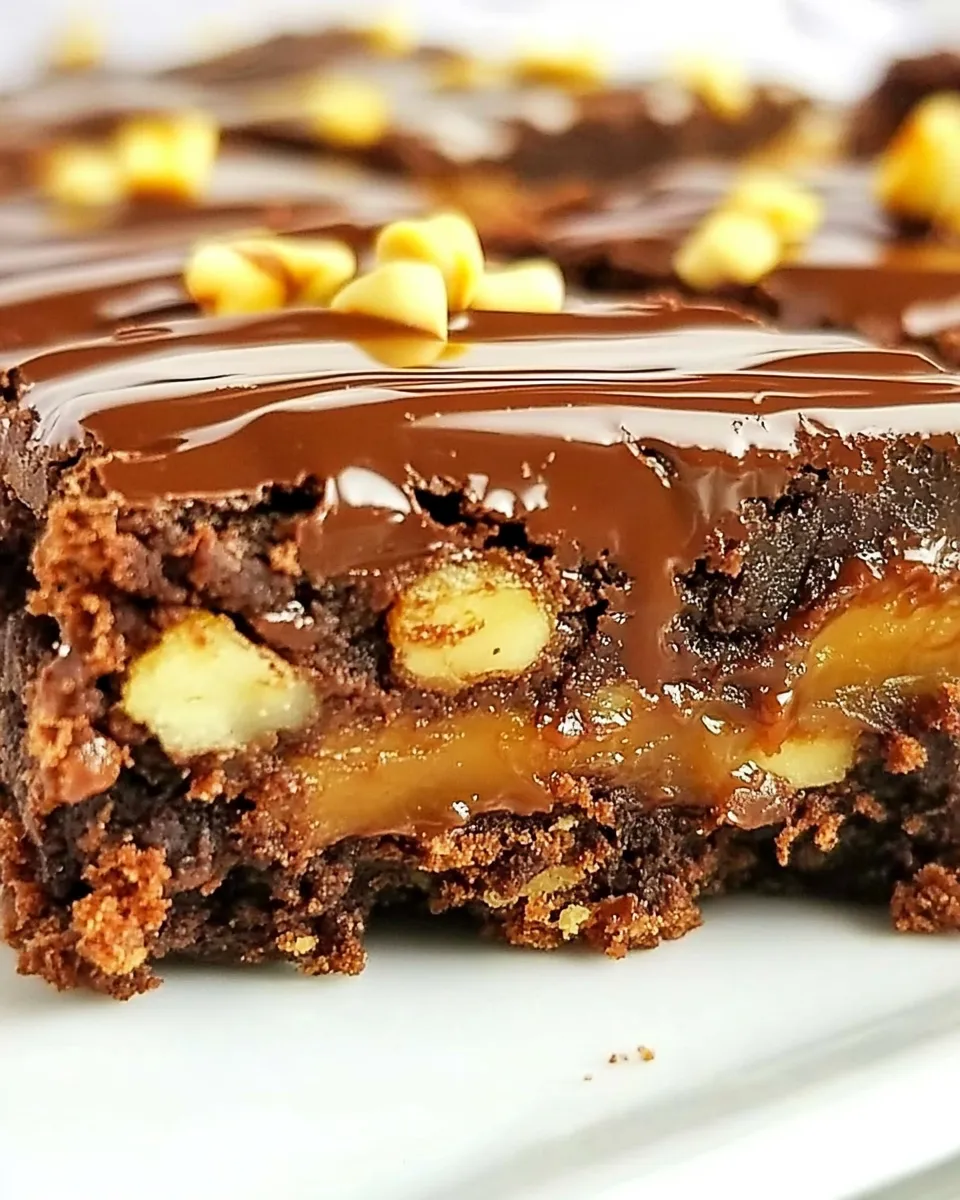 Quick Snickers Brownies (ChocoSmash Bar Copycat) dish photo
