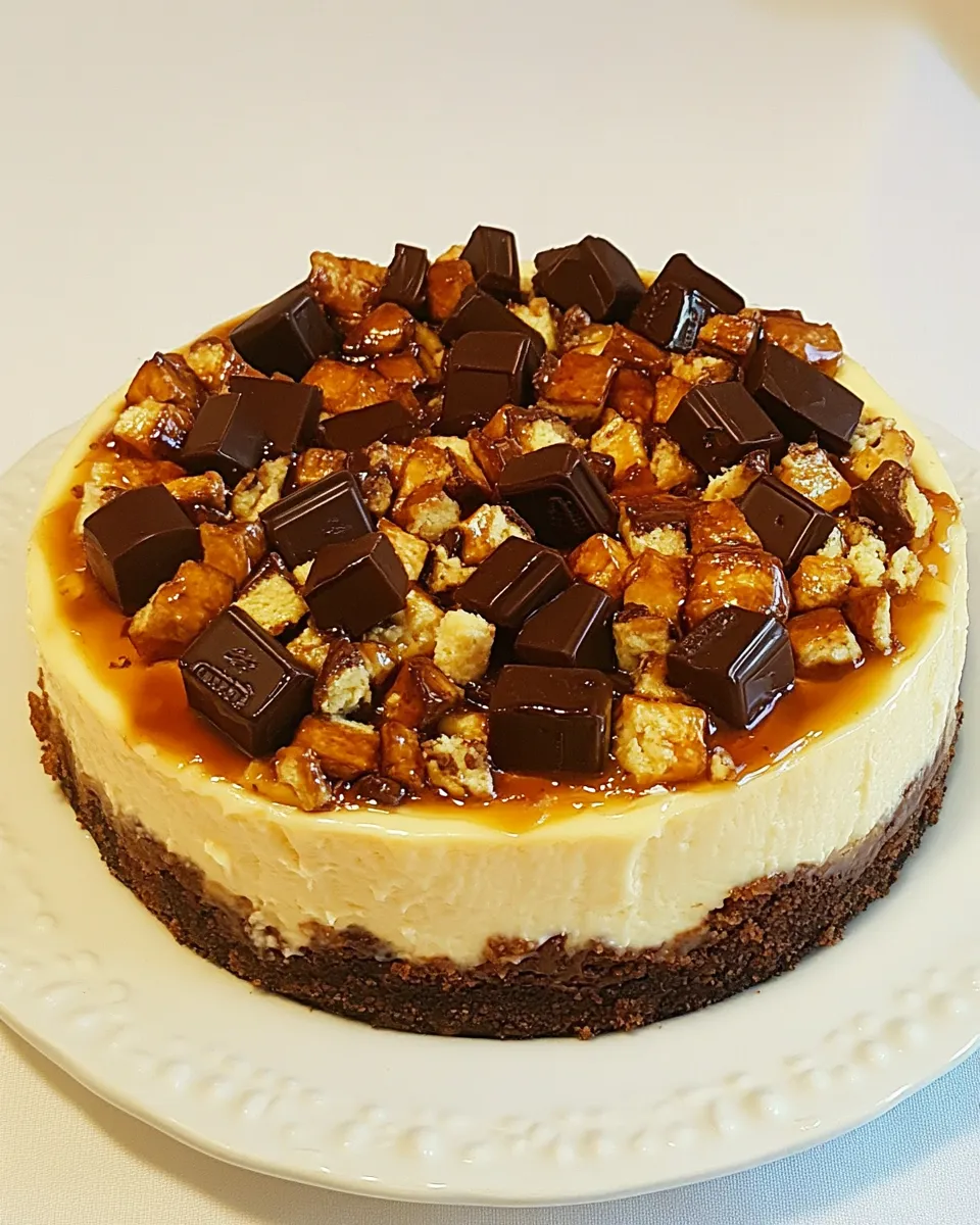 Easy Snickers Cheesecake and Vlog dish photo
