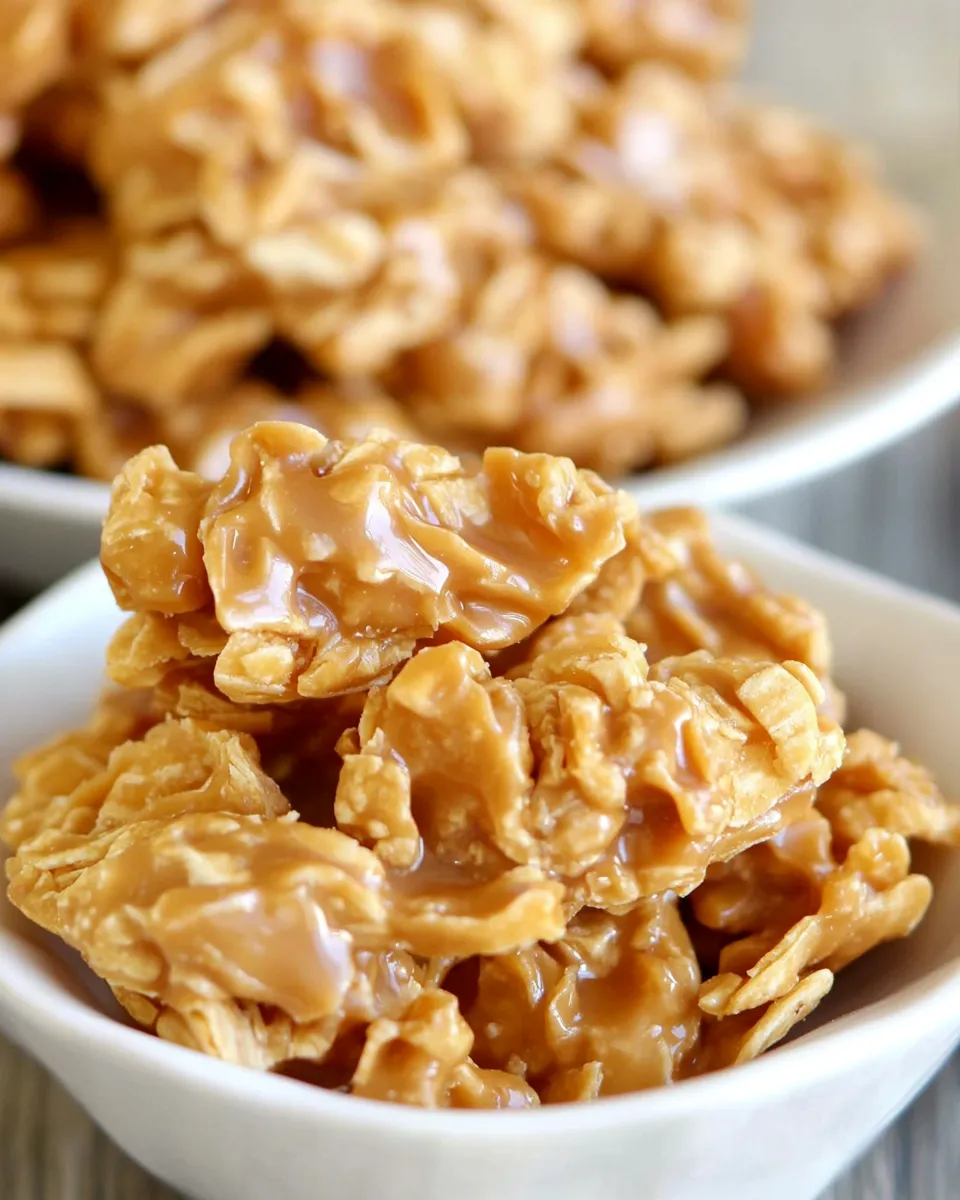 Homemade Soft and Chewy Caramel Clusters recipe photo