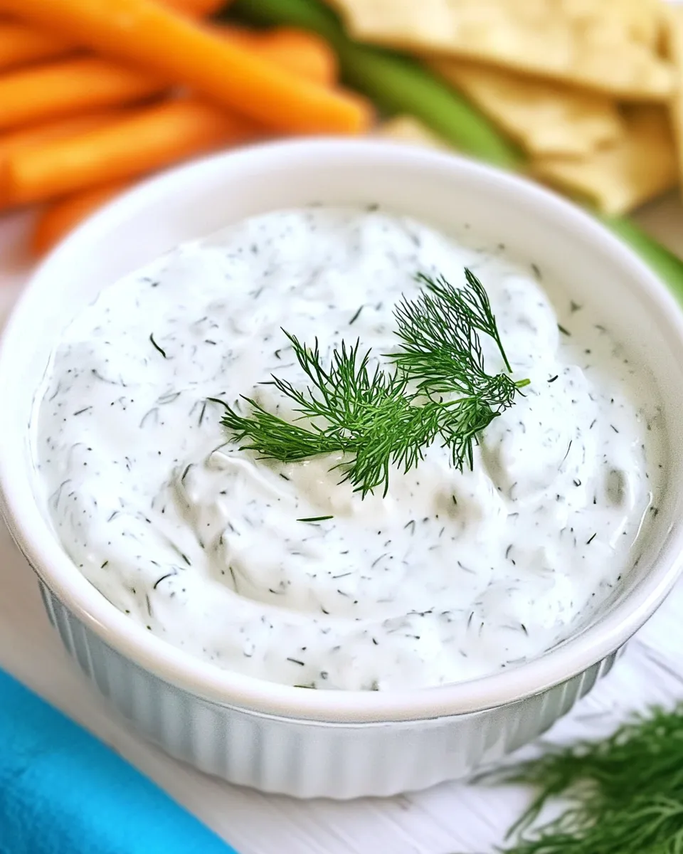 Easy Sour Cream & Fresh Dill Dip recipe photo