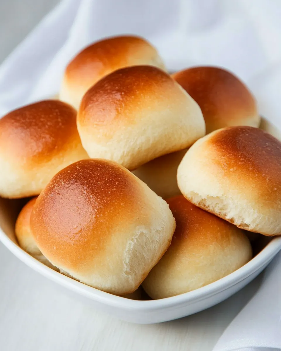 Delicious Sourdough Dinner Rolls shot