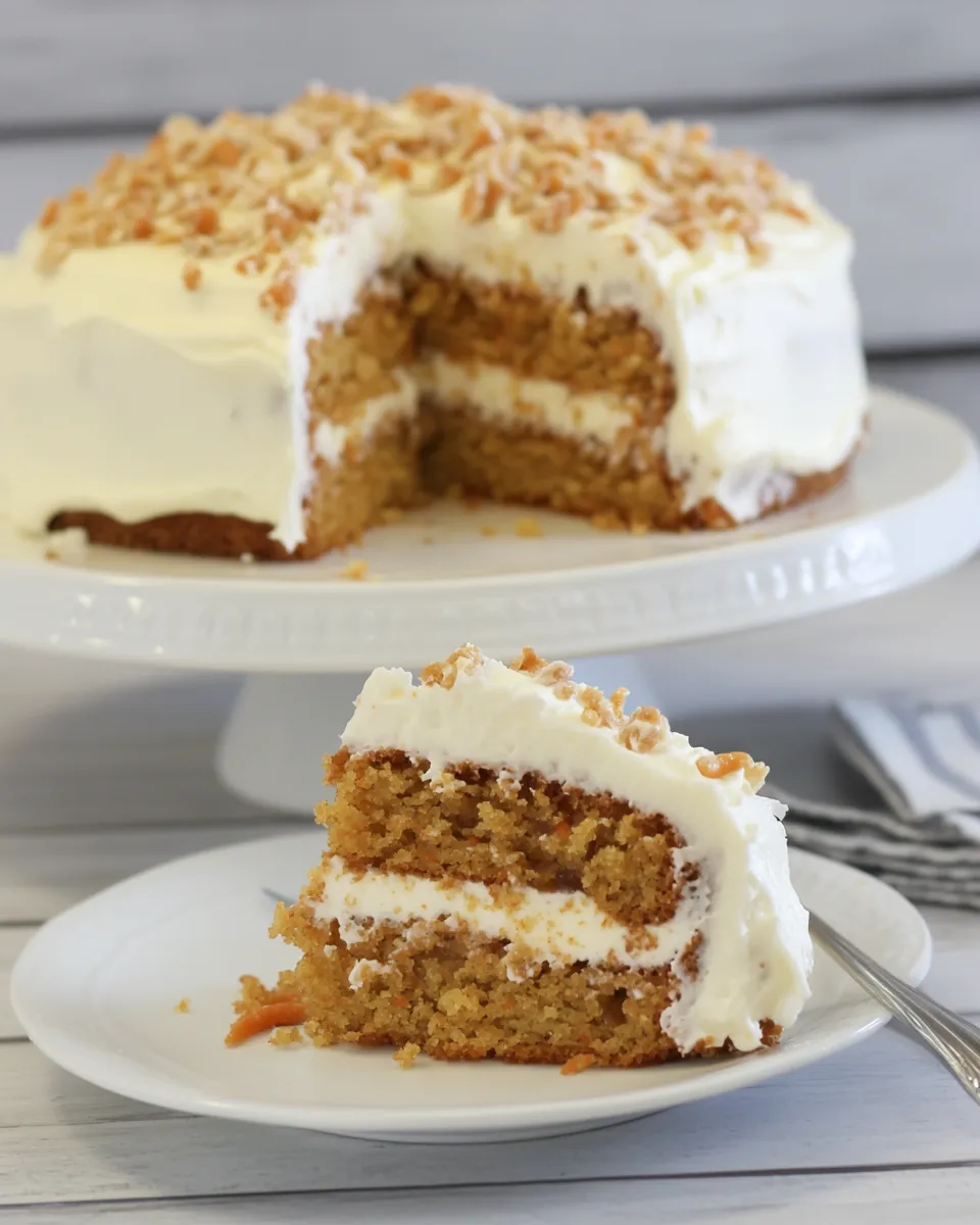 Classic Southern Carrot Cake with Cream Cheese Icing image
