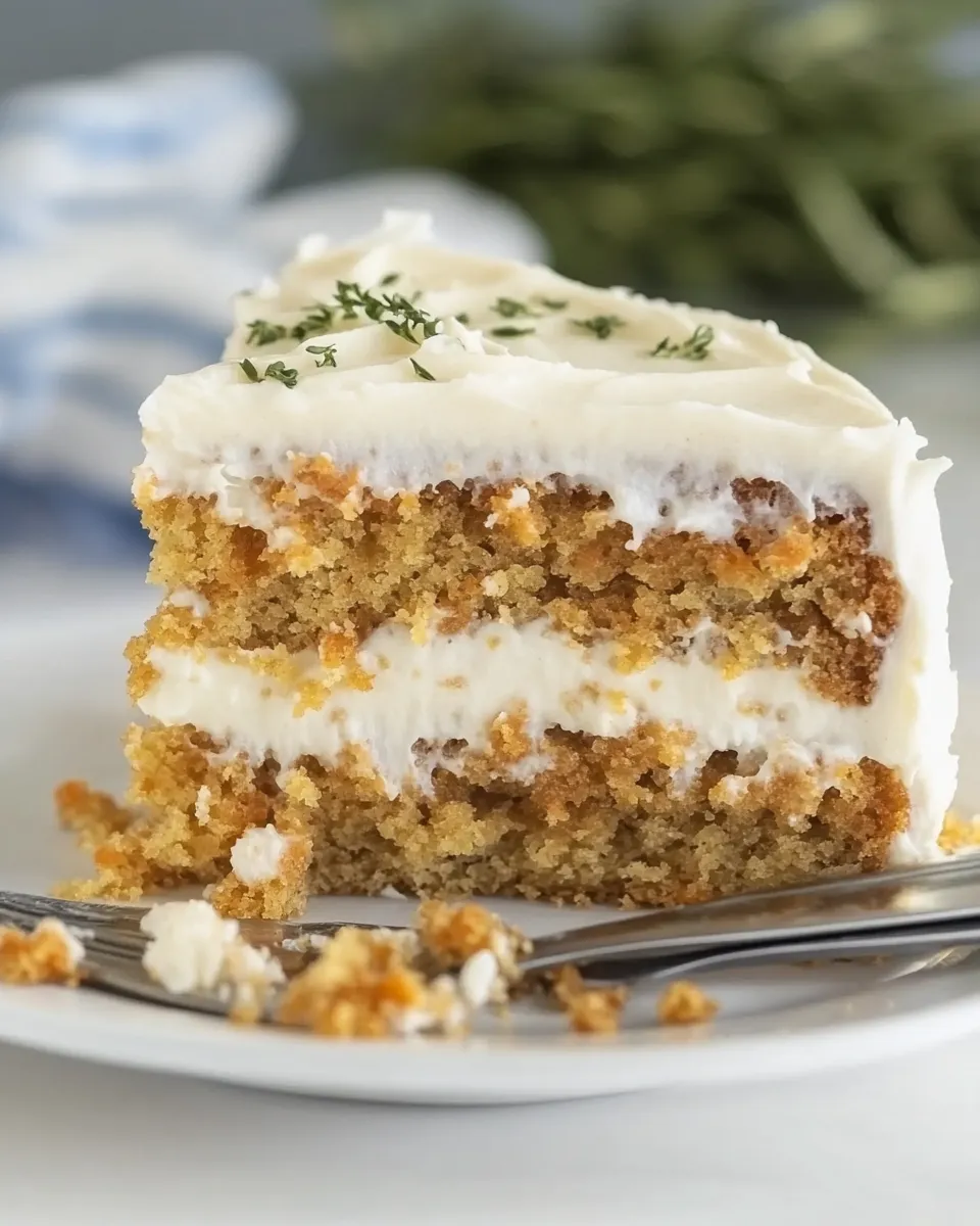 Delicious Southern Carrot Cake with Cream Cheese Icing shot