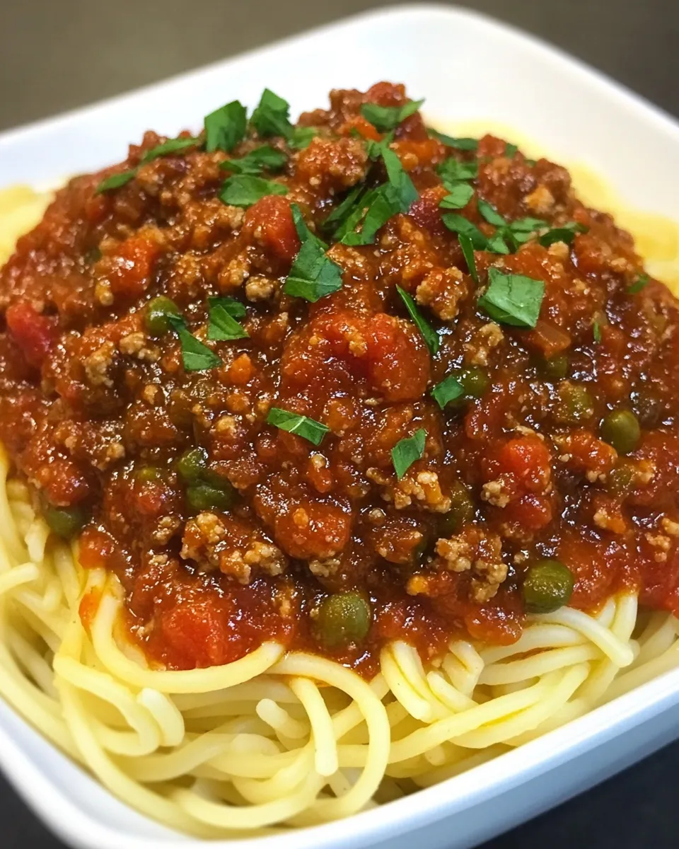 Delicious Southern Spaghetti Sauce shot