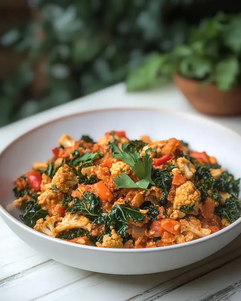 Homemade Spanish Cauliflower Rice with Kale photo