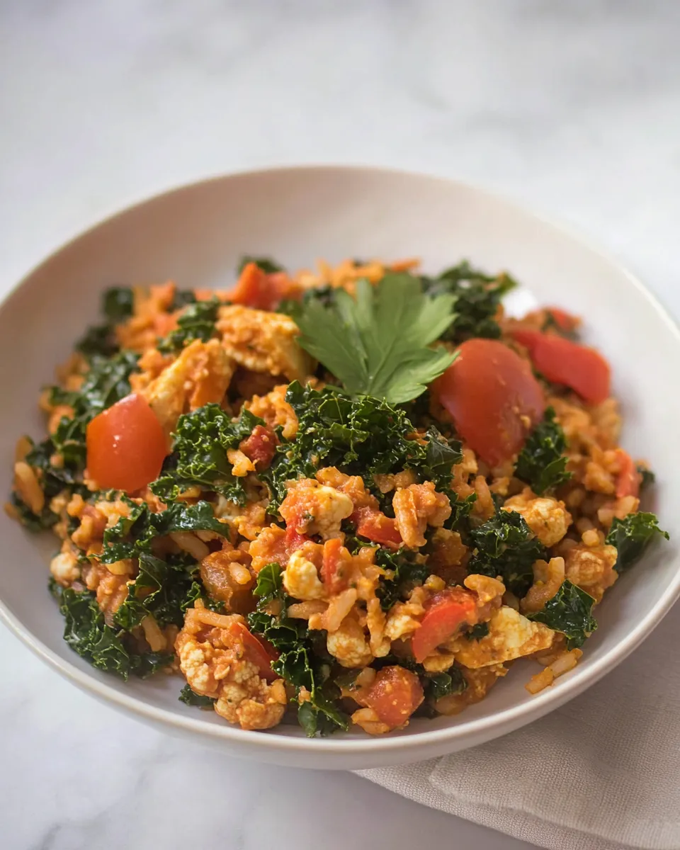 Delicious Spanish Cauliflower Rice with Kale image