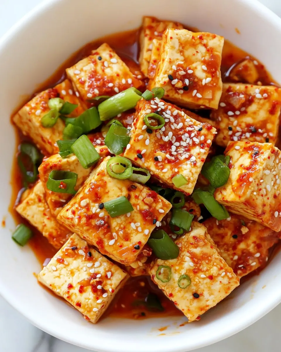 Homemade Spicy Korean Tofu photo