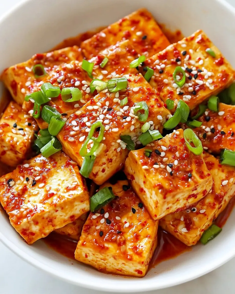 Delicious Spicy Korean Tofu image