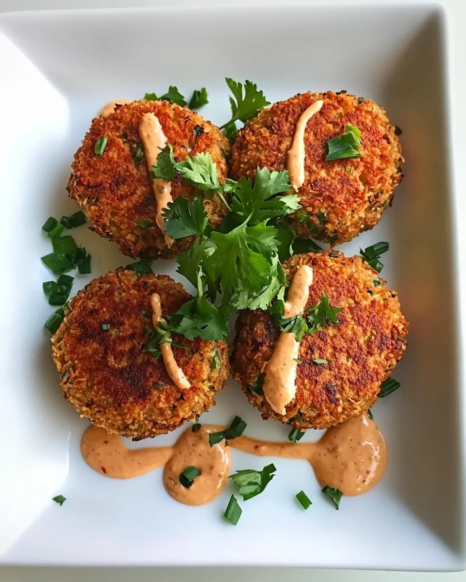 Tasty Spicy Panko Chickpea Patties shot
