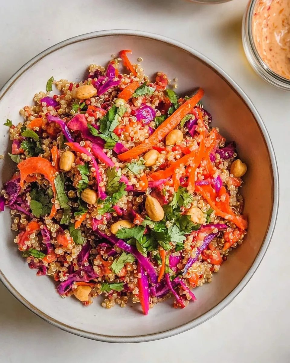 Easy Spicy Peanut Quinoa Salad recipe photo