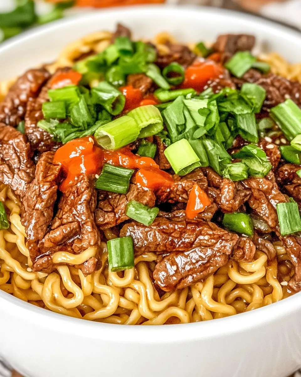 Classic Spicy Steak Ramen Noodles image